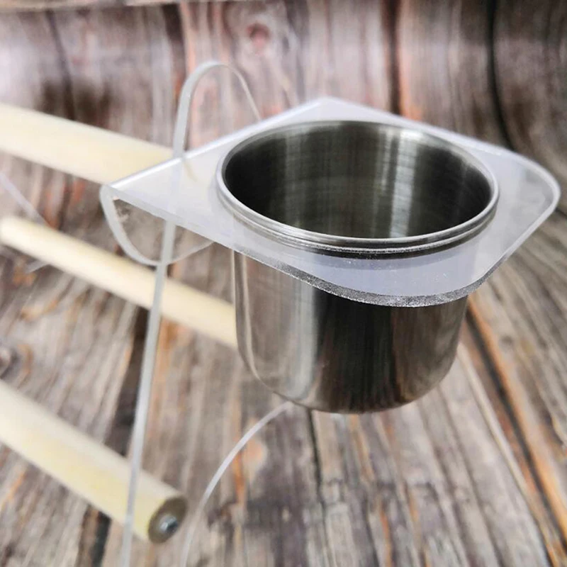 Деревянная игровая подставка и поднос из нержавеющей стали для домашних