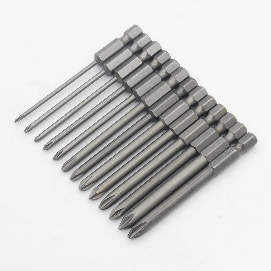 1 шт. 75 мм длинный шестигранный хвостовик Магнитный Phillips отвертка бит головка