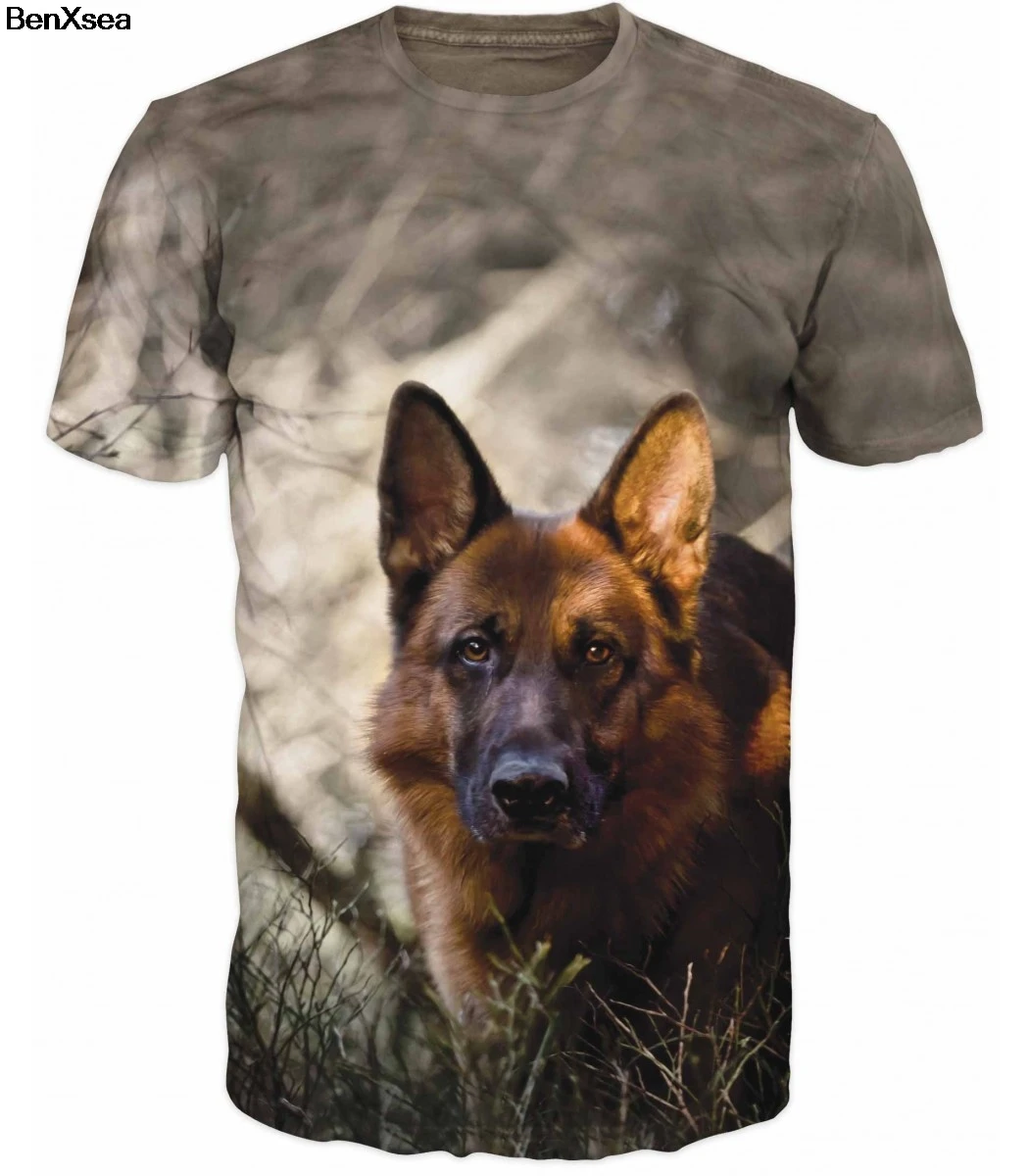 

2018 HUNTING GERMAN SHEPHERD 3D T-SHIRT Cool Printed Summer Personality T Shirt