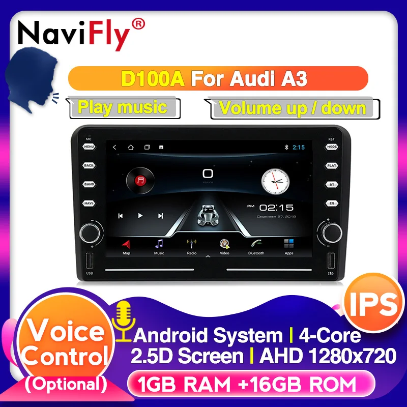 Автомобильный мультимедийный плеер RS3 ips DSP 4G LTE 4 + 64G Android gps для Audi A3 8P S3 2003
