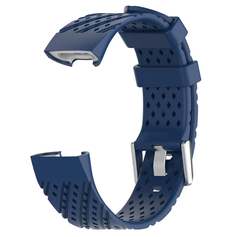 Браслет ремешок для fitbit модный спортивный дышащий силиконовый браслет ремешок для Fitbit Charge 3 Прямая поставка