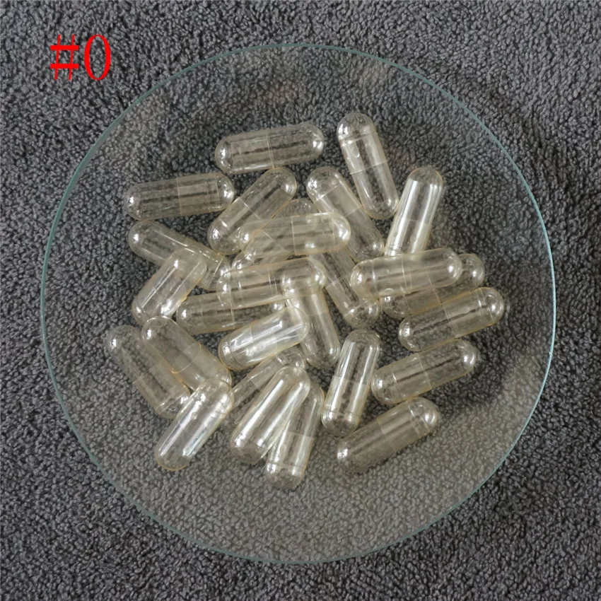 

0# 2000pcs 0 Size High Quality Hard Gelatin Empty Capsules, Cosmetic DIY Hollow Gelatin Capsules ,Joined or Separated Capsules