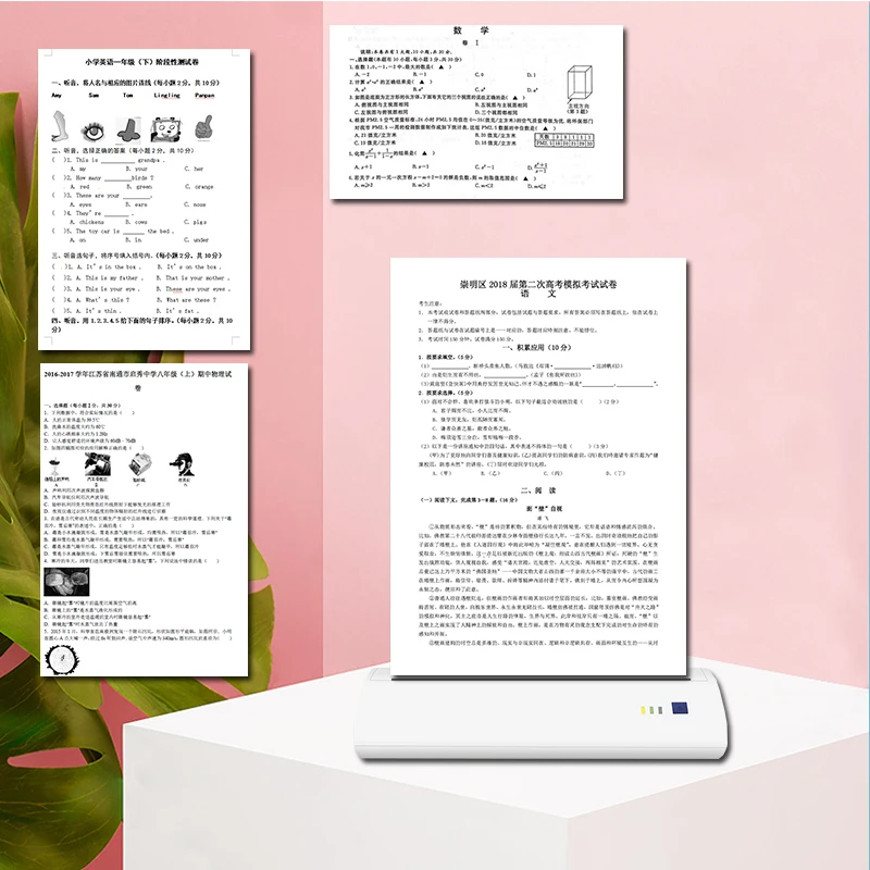 Портативный Bluetooth термопринтер A4 с поддержкой PDF документов фотопечати для ios android
