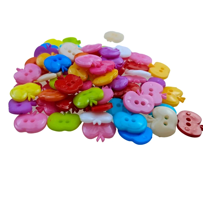 100/200 шт. пластиковые пуговицы с двумя отверстиями 11 мм|Пуговицы| |