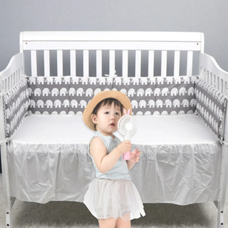 1 шт./комплект из 4 предметов для малышей детская кроватка бампер вокруг