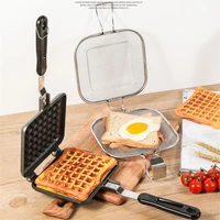 sandwich maker double side non stick bread toast breakfast machine waffle pancake baking barbecue oven mold grill frying pan
