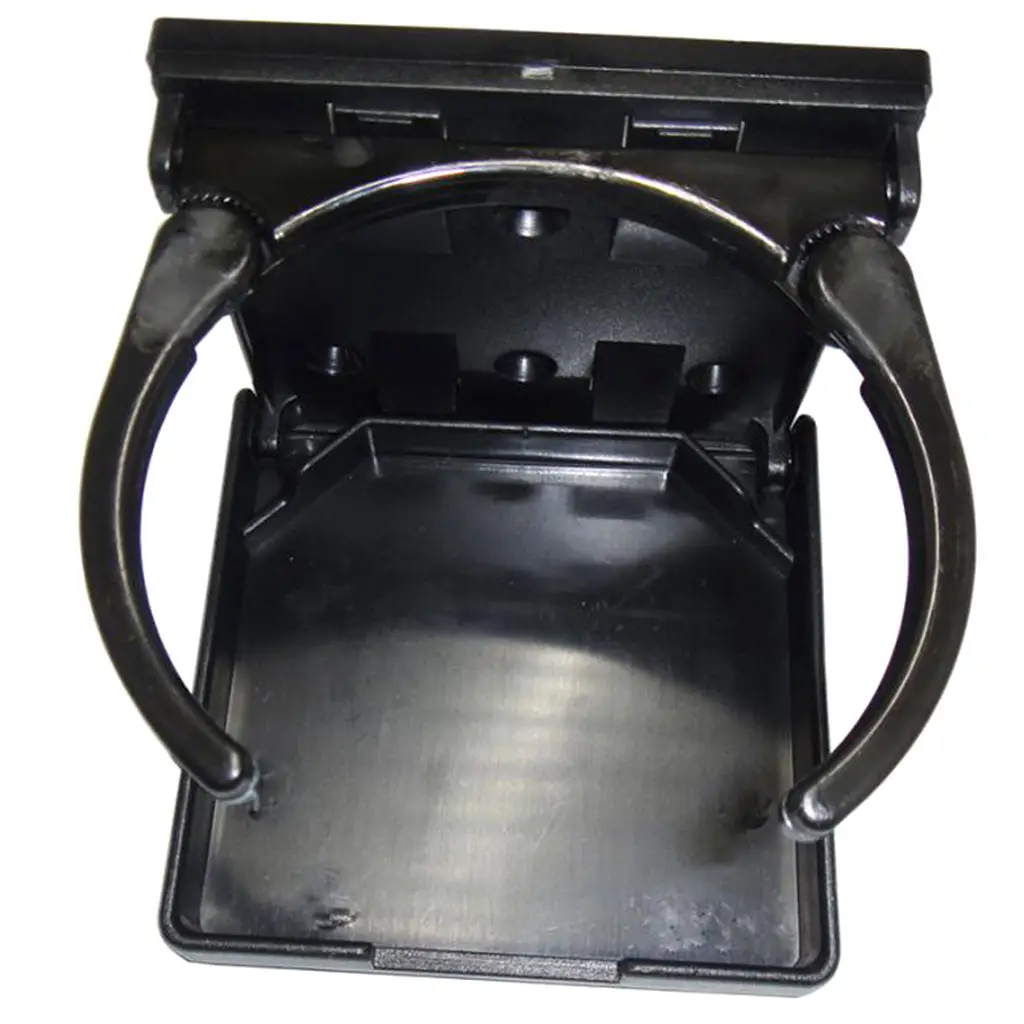 

Adjustable Folding Nylon Drink Cup Bottle Holder for Boat/Marine/Caravan/Car/RV (Black)