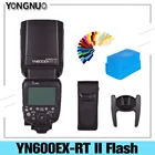 Светодиодная лампа для видеосъемки YONGNUO Вспышка YN600EX-RT II 2,4G Беспроводной вспышка для фотокамер Speedlite HSS 18000s Master TTL Speedlite для Canon Вспышка для фотоаппарата