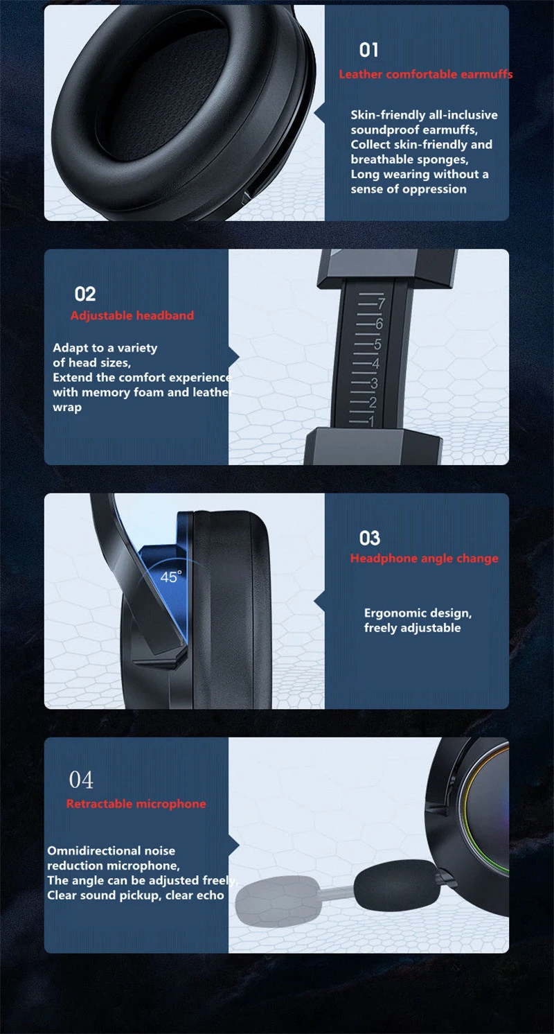 

New Black Devil Version High Audio Resolution Durable Computer Headset With Microphone Noise Reduction And Cat Ears