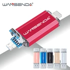 WANSENDA OTG USB флеш-накопитель, 512 ГБ, 256 ГБ, 32 ГБ, 64 ГБ, 128 ГБ