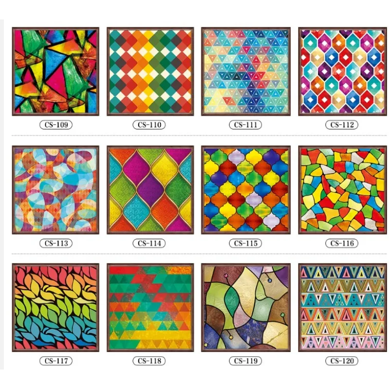 

Custom No Glue Electrostatic Scrubs Translucent Church Stained Glass Windows and Doors Wardrobe Furniture Foil Stickers 80x125cm