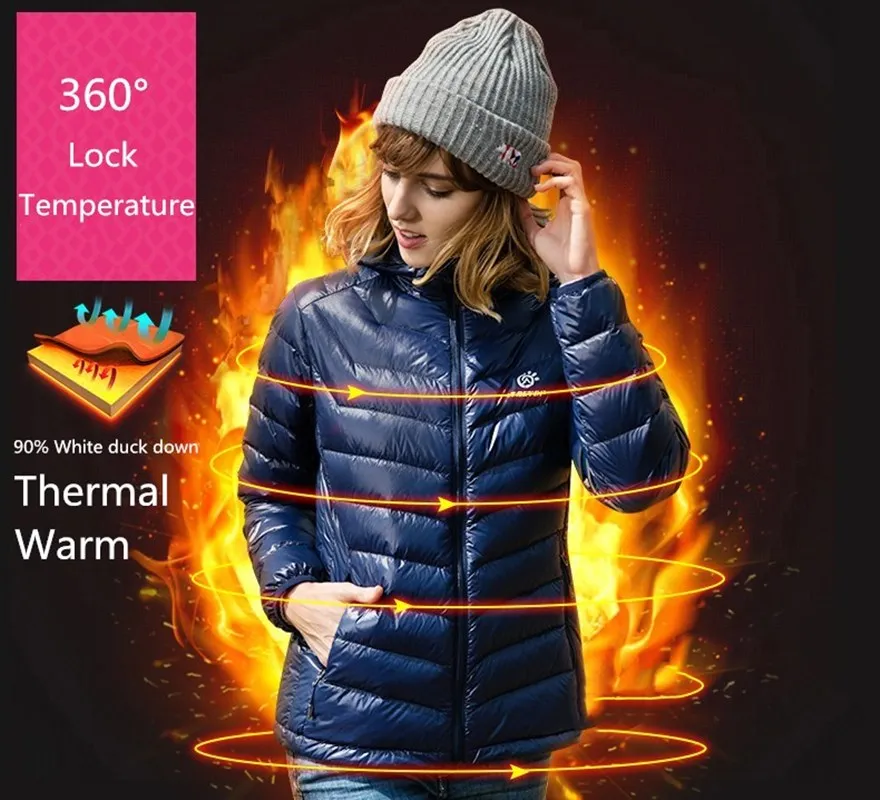 Зимний пуховик уличная супер легкая приталенная куртка на белом утином пуху с