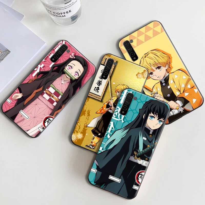 

Popular Demon Slayer Phone Case For Huawei Honor 10 Lite 10X Lite V20 20i 30 Pro 30 Lite 20 Lite Kimetsu No Yaiba Soft TPU Funda