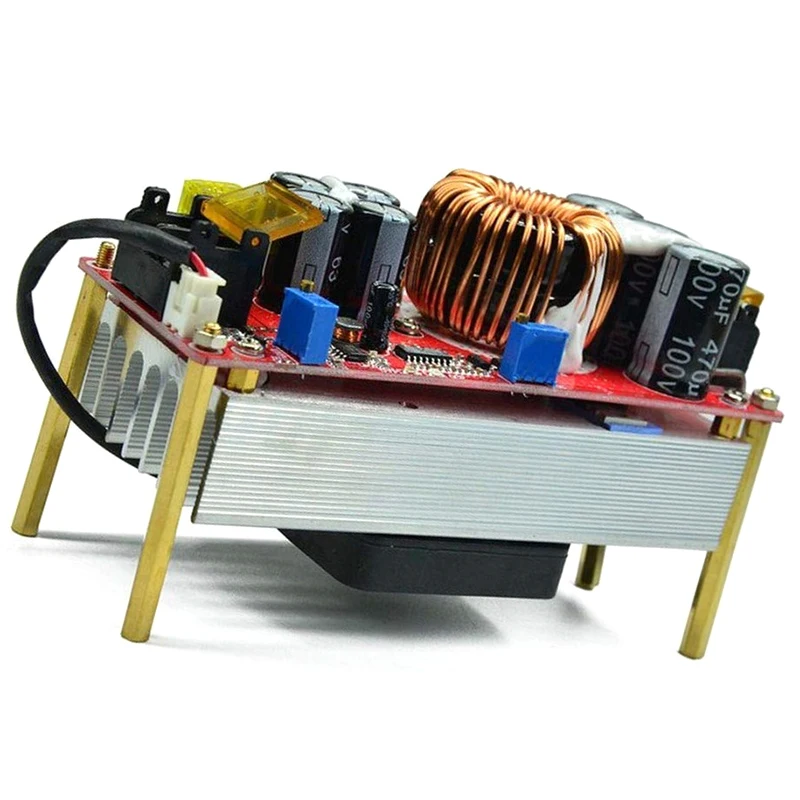 

1800W 40A DC-DC DC постоянного Напряжение постоянное увеличение тока преобразователь повышает 10-60V с помощью вентилятора, для детей 12 месяцев-90 с по...