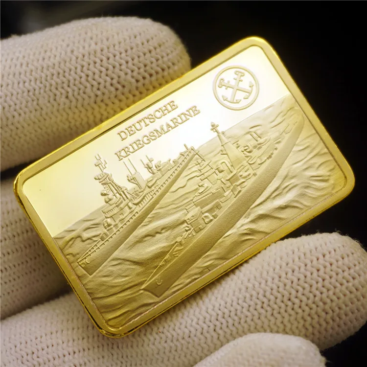 Военный линкор времен Второй мировой войны немецкий Бисмарк Honor History 1 унция