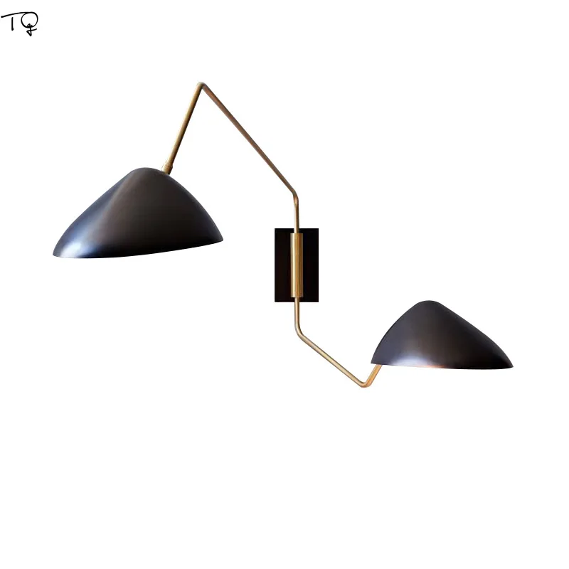 

Nordic Individual Flexible Swing Arm Led Wall Lamp Designer Art Living Room Bedroom Study Studio Salon Home Decor Wall Sconces