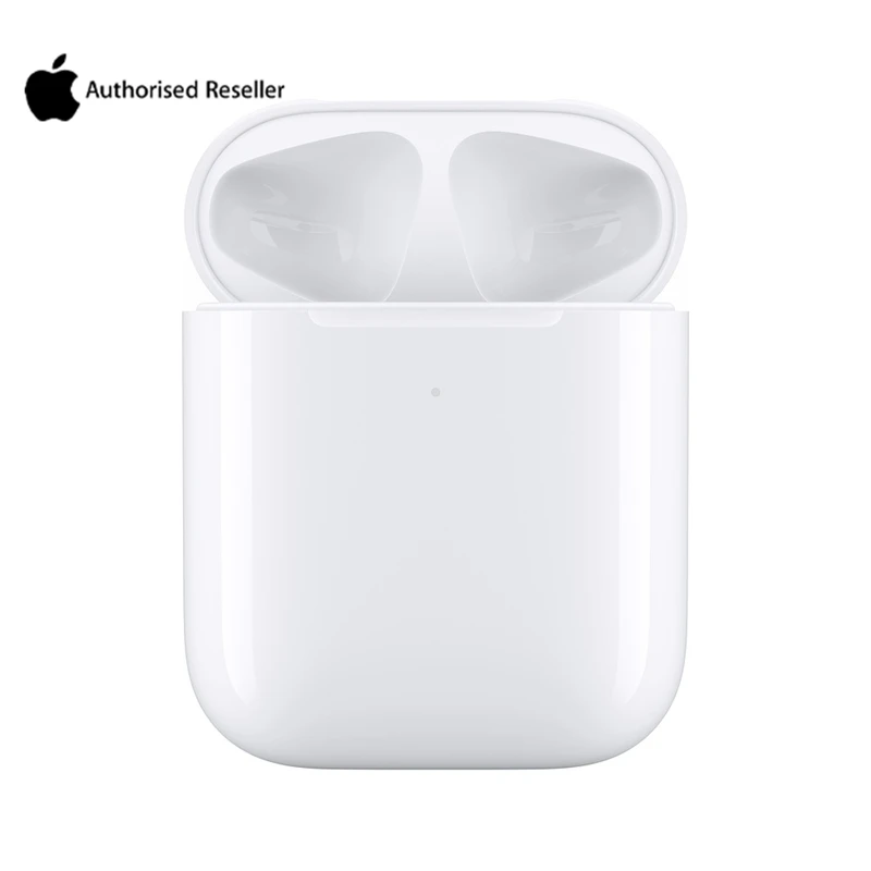 Apple беспроводной зарядный чехол для AirPods | Apple Airpods зарядный чехол беспроводной зарядное устройство коробка для Airpods 1th и 2th