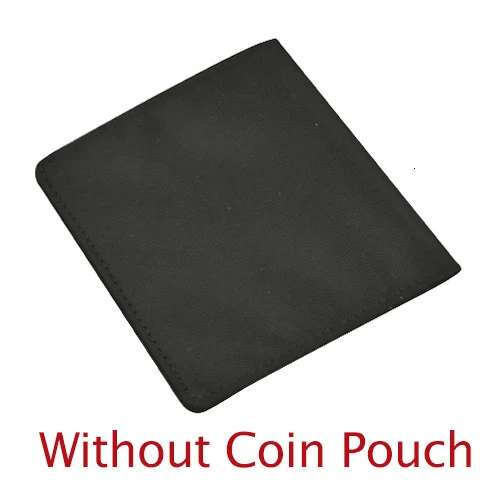 without coin pouch Ультратонкий нейлоновый маленький кошелек для мужчин и женщин, минималистичный тонкий мини-кошелек на молнии для монет, компактный кошелек для денег, чехол для карт, держатель - Цвет: without coin pouch