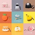 Чехол для Apple Airpods Pro 3, мультяшный чехол, мягкий силиконовый мультяшный корги, собака, кошка, коготь, морковка, Пингвин, Акула, гарнитура, чехол с зарядным боксом
