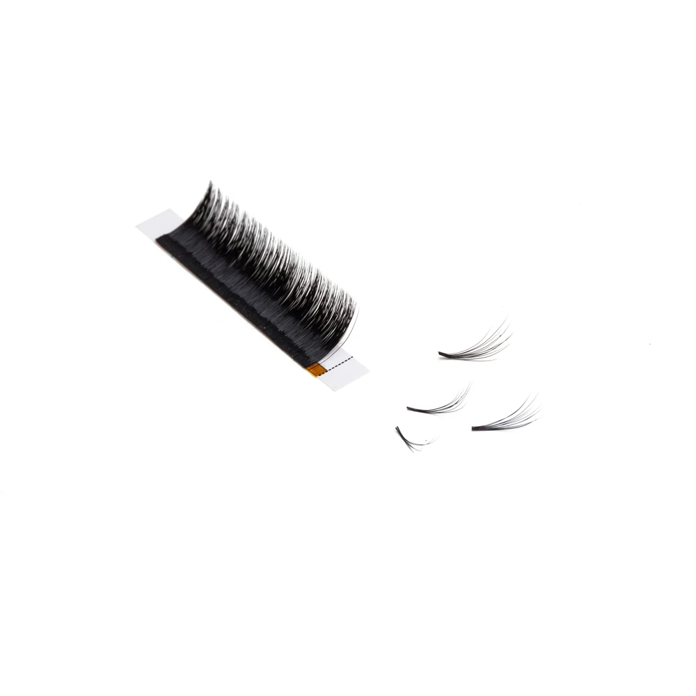 eyelash extension tools 1 sec Easy Fan Volume Lashes Auto Bloom Individual Eyelash Extension Faux Mink Eyelashes | Красота и здоровье
