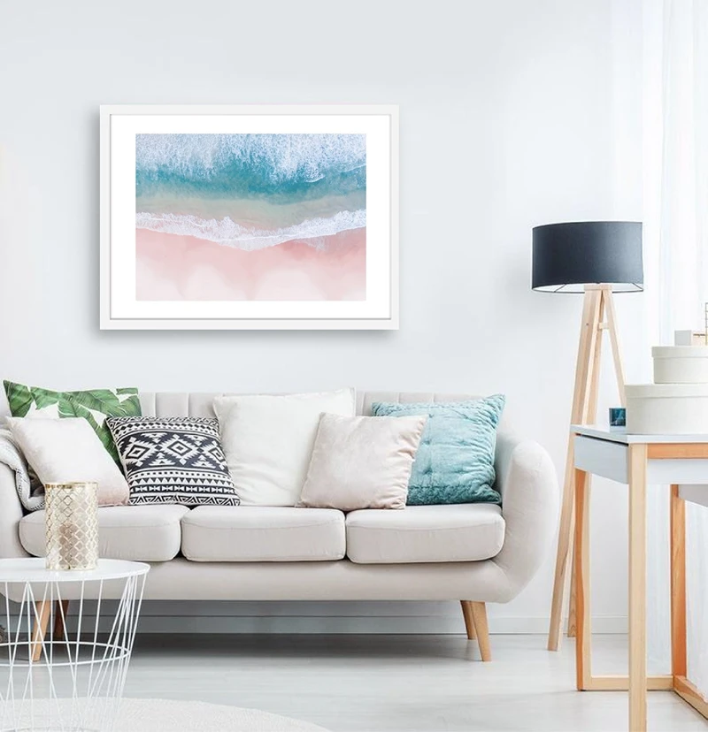 Пляжная Воздушная фотография печать скандинавский плакат домашний декор Румяна