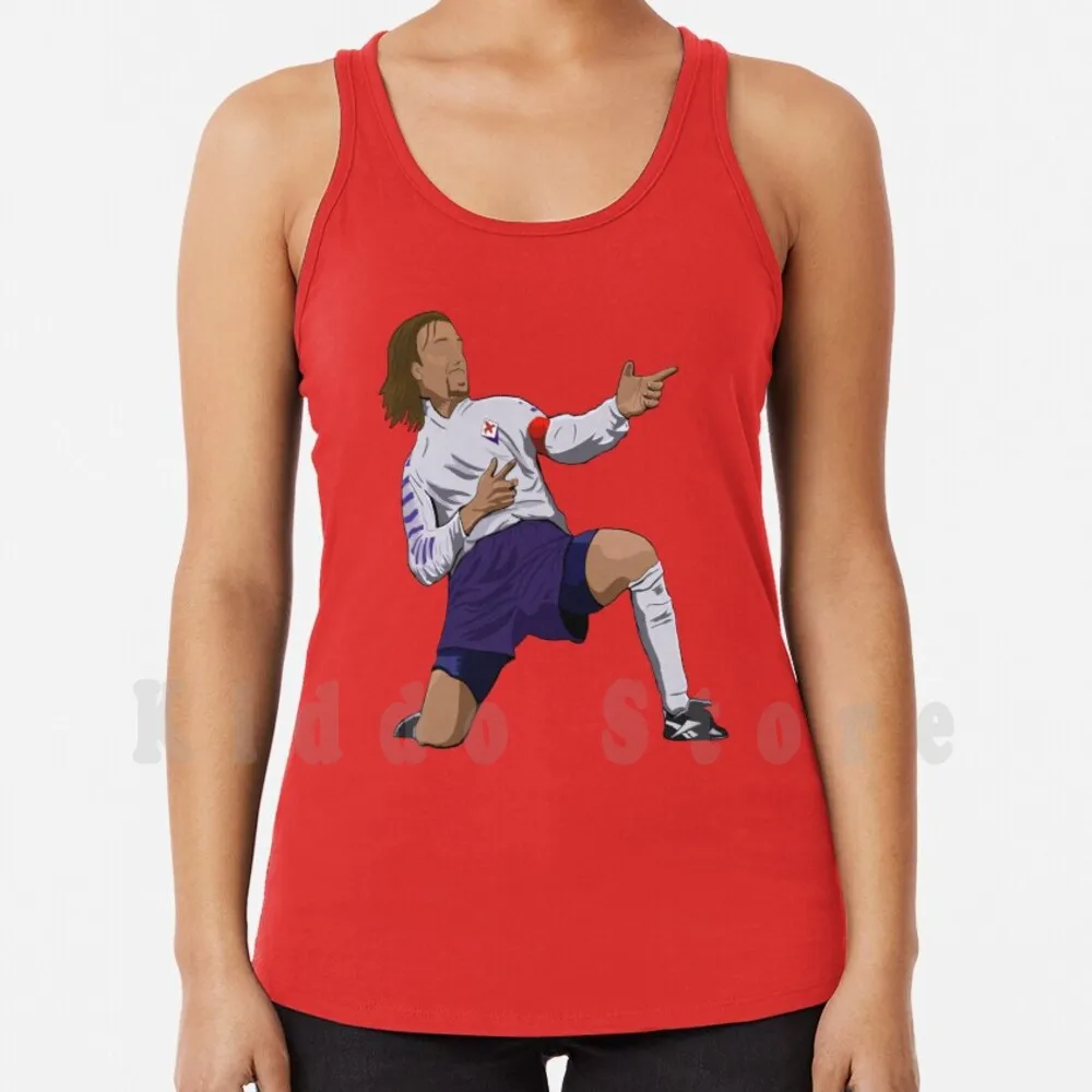 

Gabriel Omar Batistuta Tank Tops Vest 100% Cotton Nadiartwork Legend Football Argentina Sport Sports Celebration Soccer