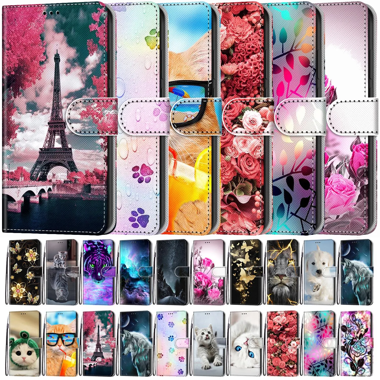

For Oppo A15 A15s A72 A92 A93 Flip Leather Case For Oppo A5 A9 A11 A11X A32 A33 A52 A53 A53s F17 Pro Reno4 Lite F 4G 2020 Cover