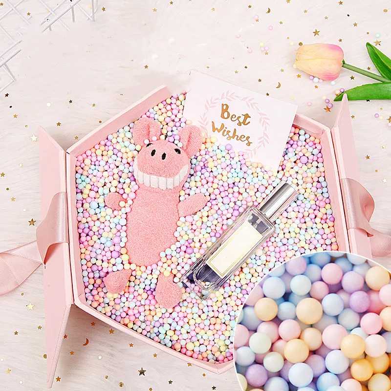 Шарики из пенопласта макарона для рождественской вечеринки Подарочная коробка