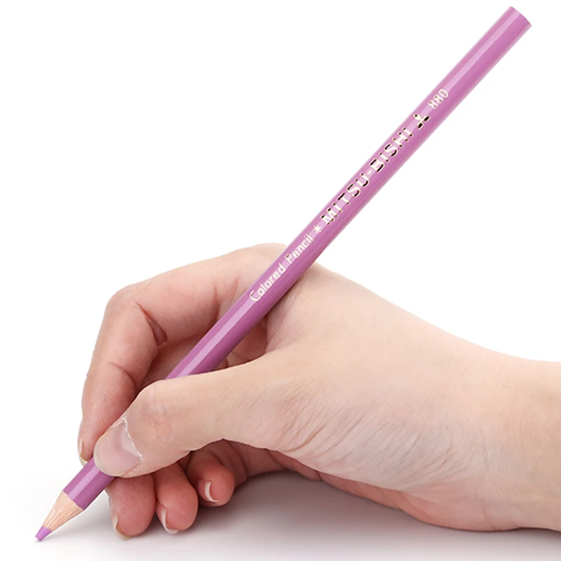 Японские цветные карандаши для рисования с лазуритом Uni 880 школьные