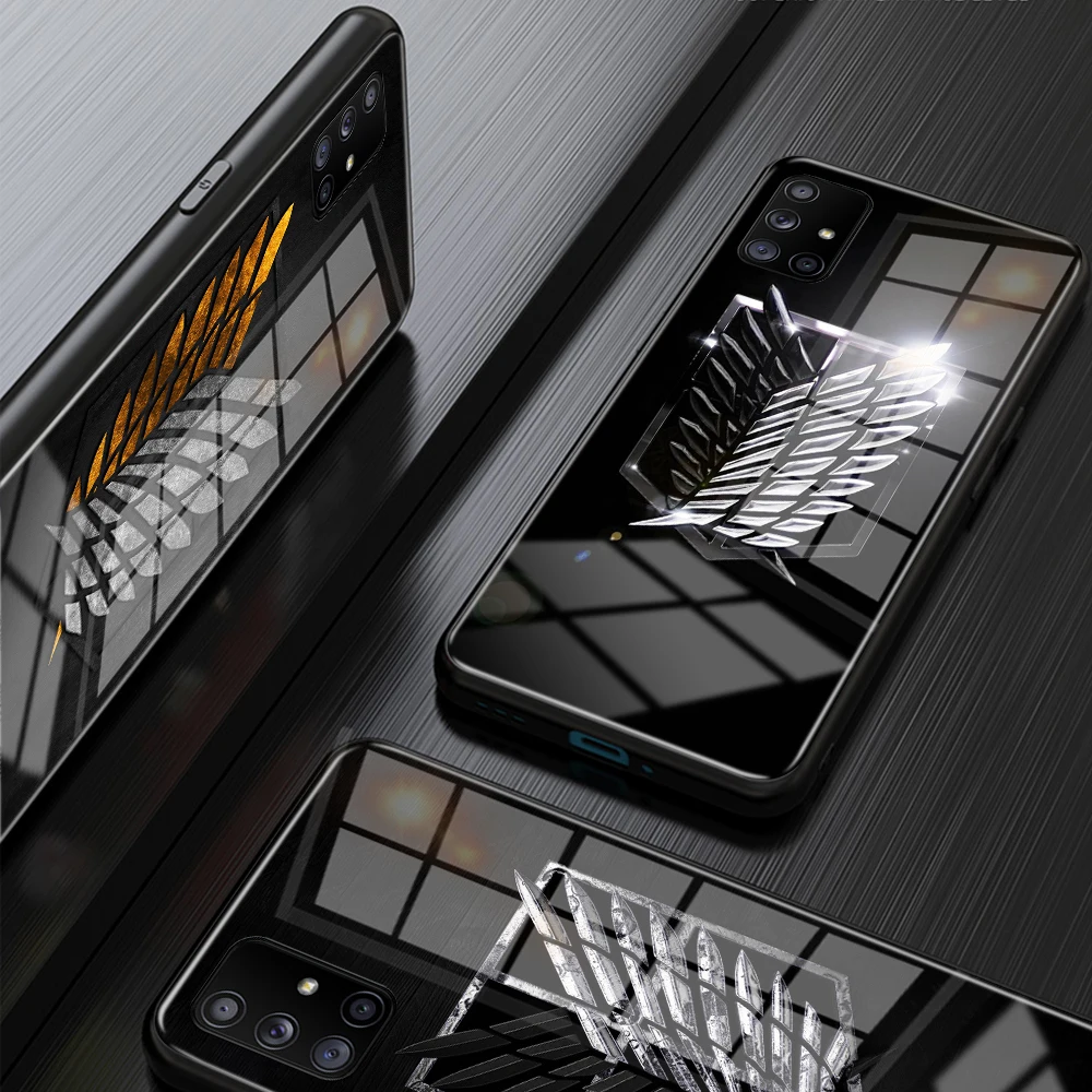 Чехол-накладка для Samsung A71 A51 4G 5G A20 A30 A40 A50 A70 A81 A91 A11 закаленное покрытие | Мобильные