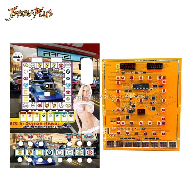 Высокая ставка Марио игра PCB слот игровая доска с косметическим автомобилем