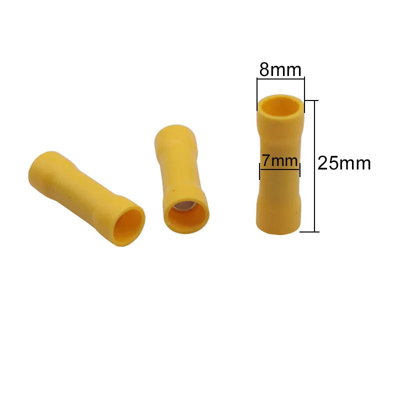 10 шт. трубчатые предварительно изолированные клеммы BV5 двухпроводная трубчатая