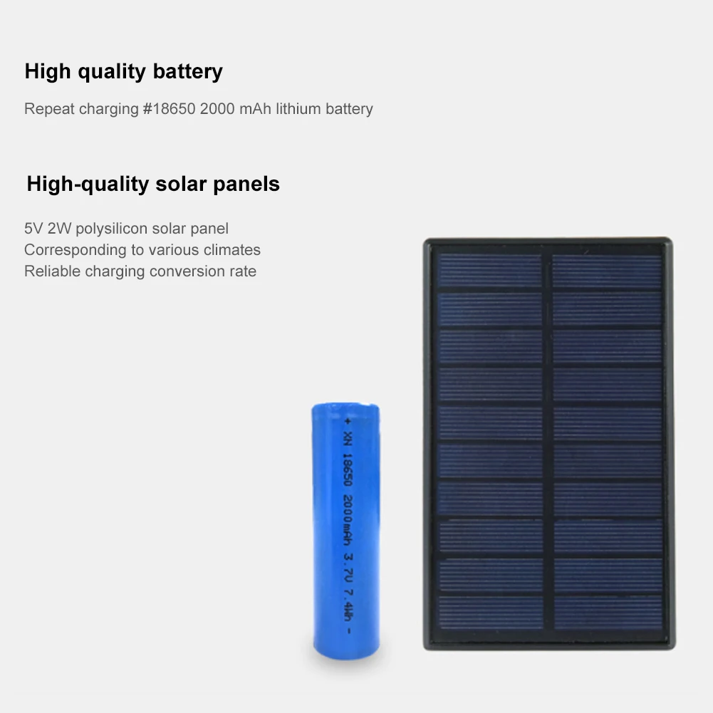 Solar à Prova Iluminação de Paisagem para Jardim Quintal e Entrada D'água com 20 Holofote Leds 8 Holofote solar à prova d'água com 20