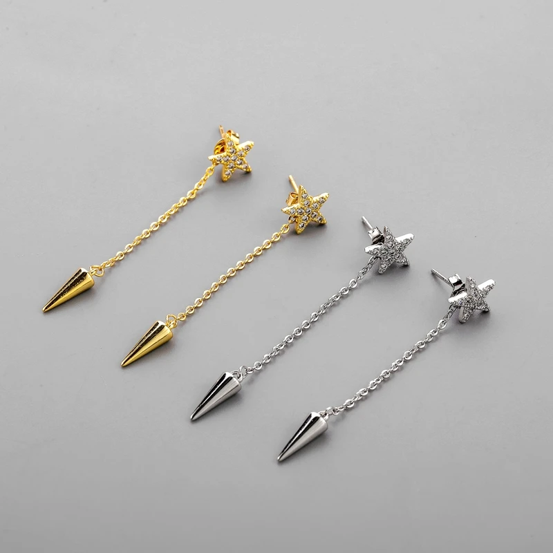 

POPACC925 Стерлинговое Серебро со звездами, модный светлый роскошный подарок на день Святого Валентина