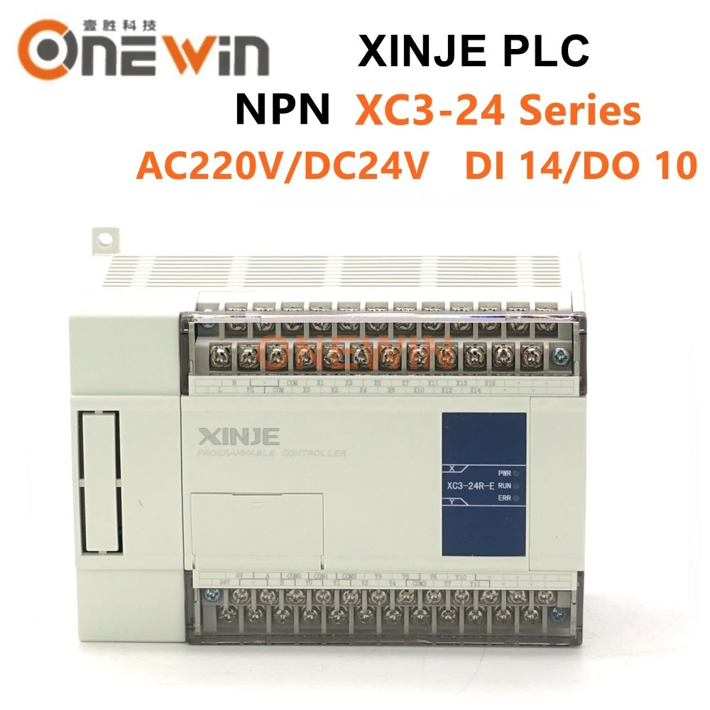 XINJE XC3 серии XINJE XC3-24R/T/RT-E/C PLC модуль контроллера AC220V DI 14 DO 10 транзистор в коробке