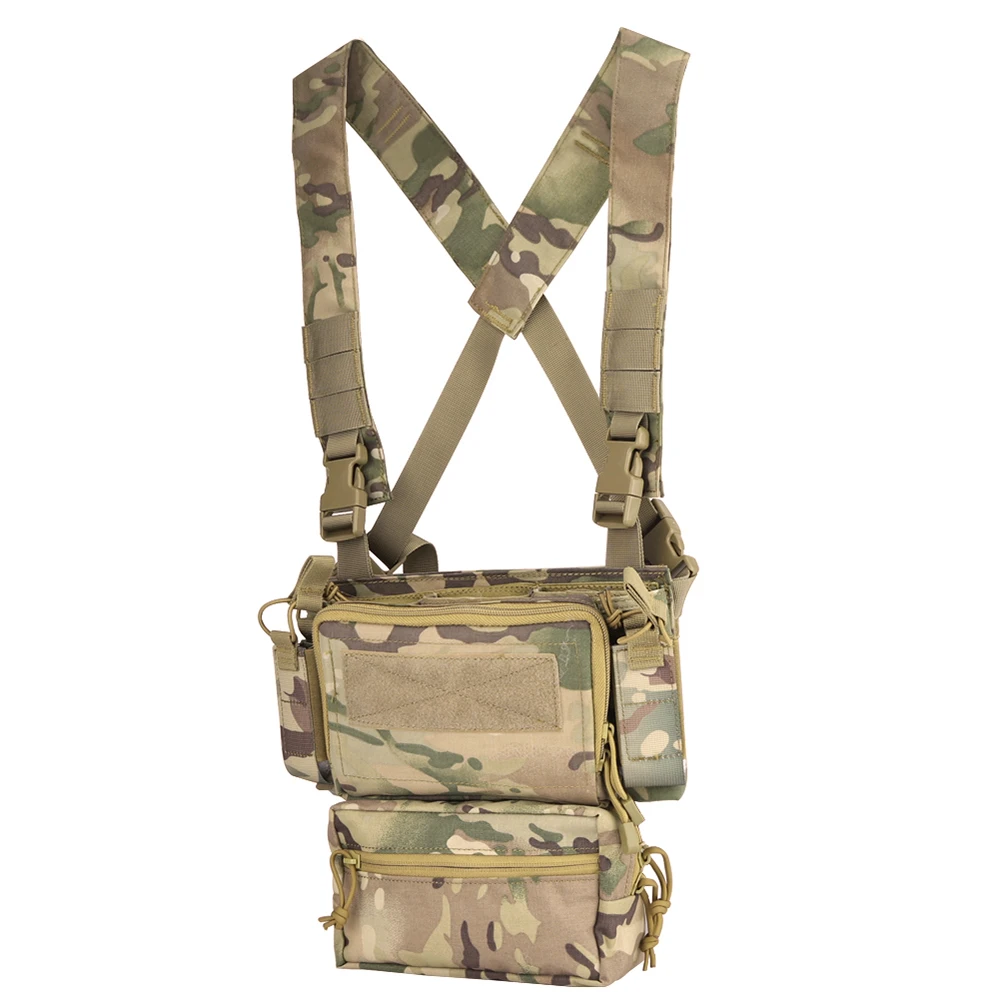 Тактический жилет Army Грудь Rig Carrier Armor X Жгут винтовка Пистолетная обойма сумка CRX