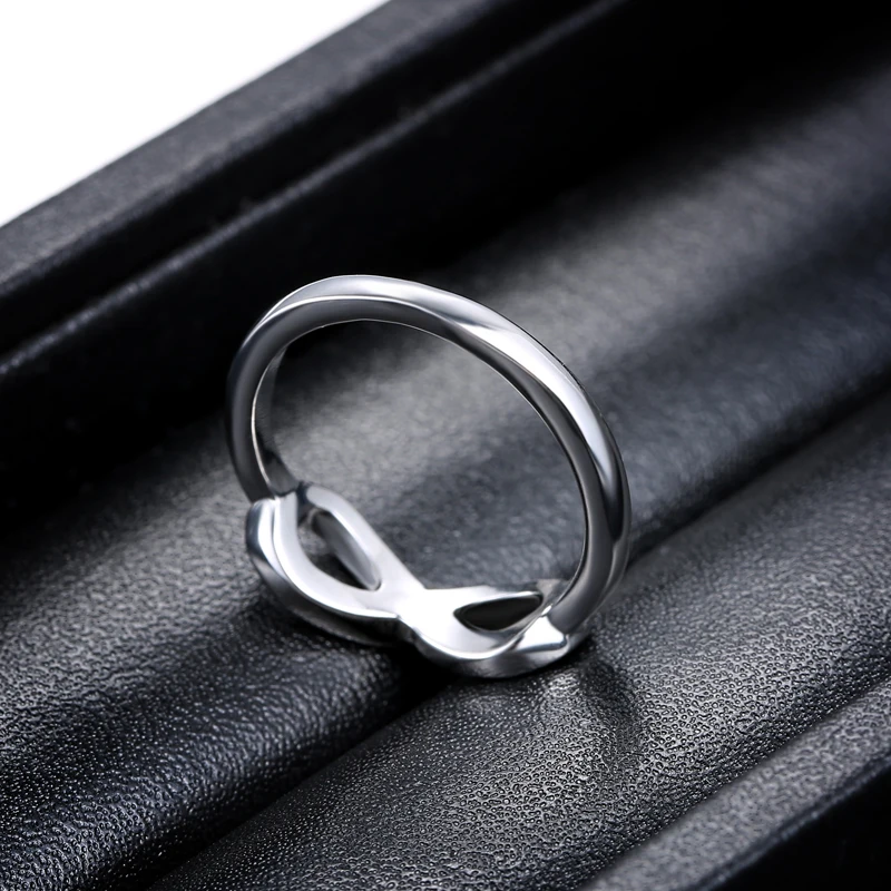 Кольцо женское серебряное в форме бесконечности 8 форм 2 шт./компл. | Украшения и