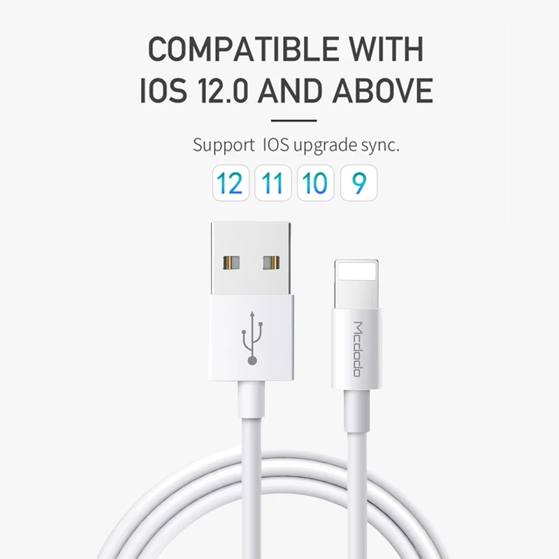 Mcdodo USB кабель 2A для Lightning iPhone X XS Max XR 8 7 быстрой зарядки IOS 13 телефона iPad iPod|Кабели