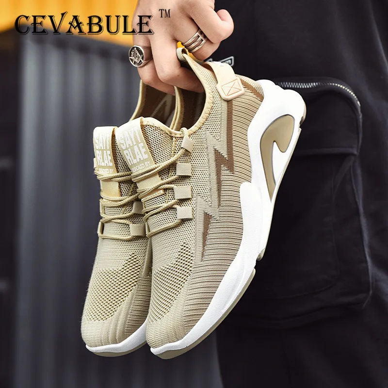 

CEVABULE Men's Shoes 2021 Summer Low-top Breathable Casual Shoes Fashion Round Toe Shoes Sports Shoes Men Shoes Men Sneakers ZC