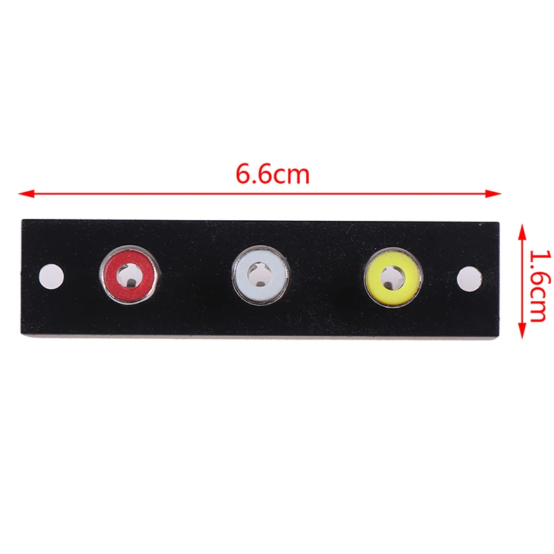 

Hot 3 Way / 2 Way RCA Connector Terminal 1PC Wall Panel Plate Input Phono Chassis Socket Audio Adapter 6.6x1.6cm