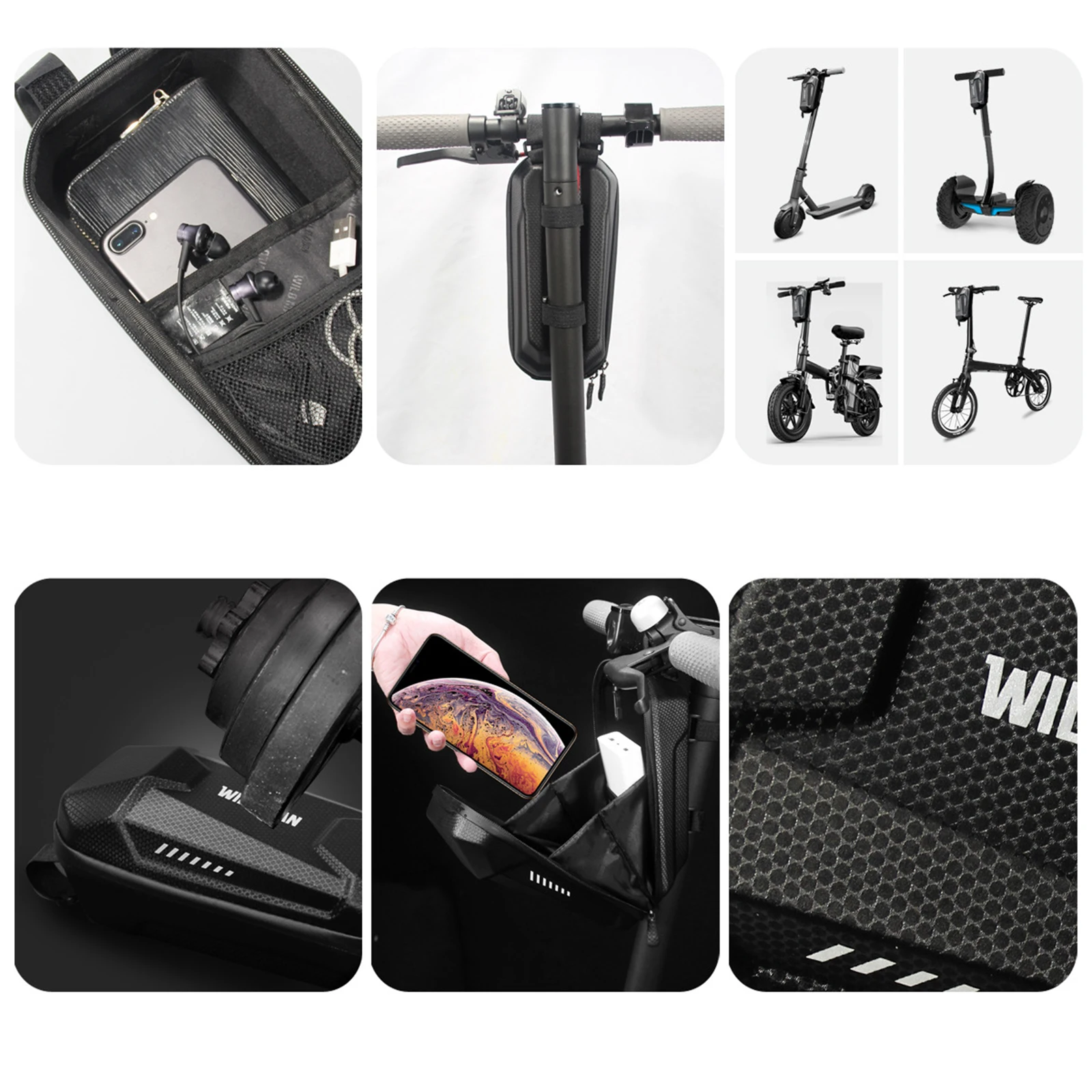 

Top Tube Bike Bag Waterproof Bike Pouch Pack Hold Cellphone Up To 6 Inches Cycling Accessories Fast Delivery