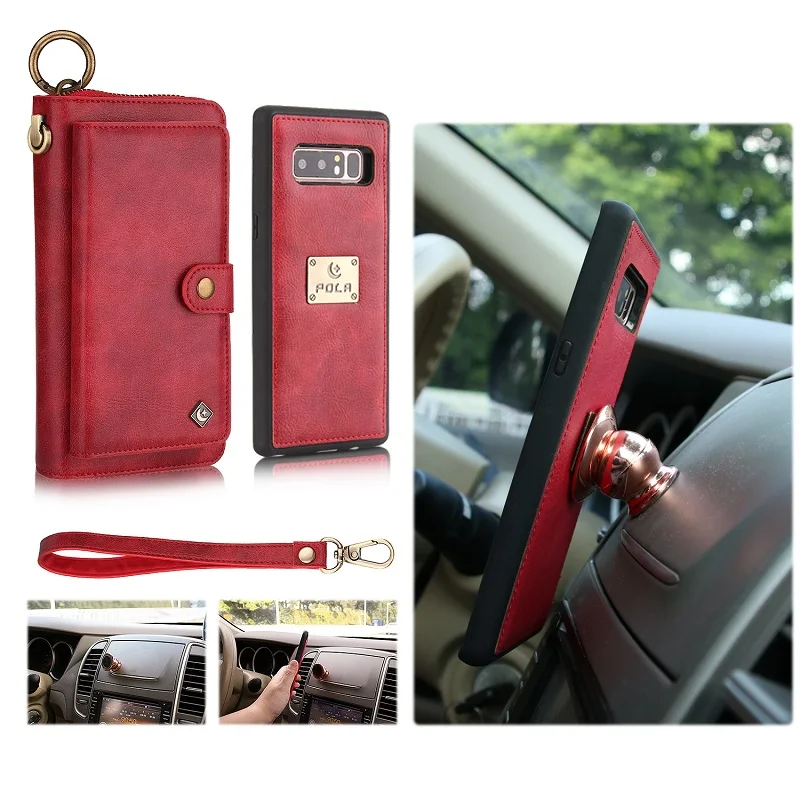 Для samsung Galaxy note8 Чехлы ударное падение кожаные товары Бумажник стиль для note9 S7 S8