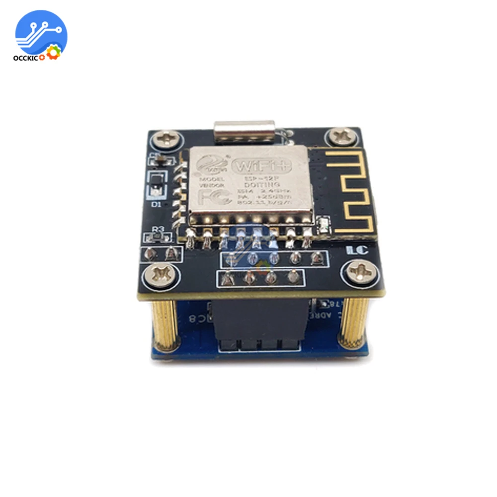 ESP8266 0 96 дюймовый OLED дисплей модуль WiFi часы ЖК экран ESP 12F DIY прогноз погоды IIC I2C