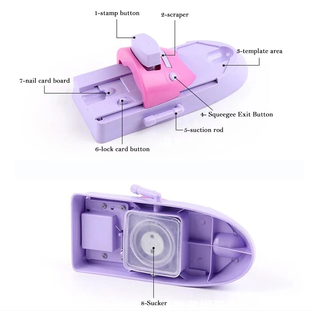 Принтер для дизайна ногтей профессиональный принтер набор штамповки