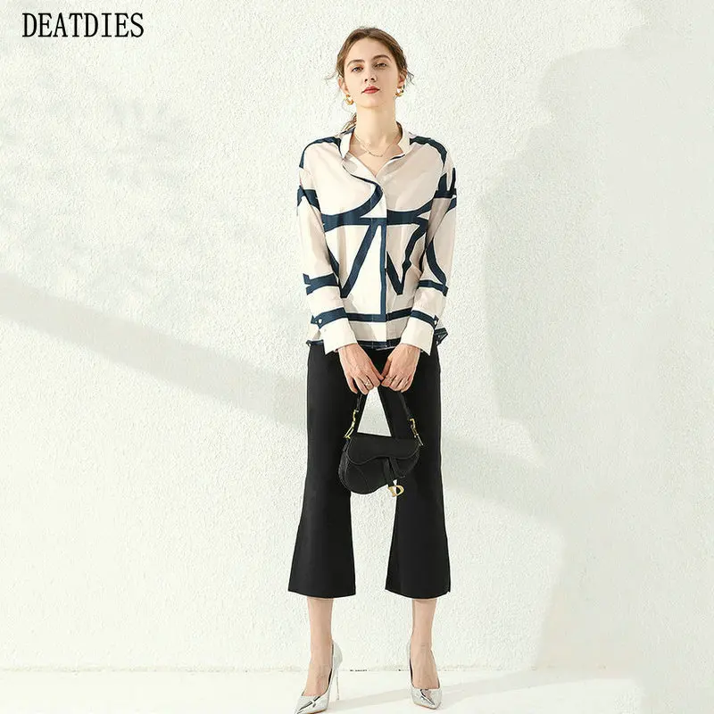 

New 2020 Print Chiffon Women Blouses Fashion Long Sleeve Turn-down Collar Officewear Shirt Blouse Casual Tops Blusas Femininas