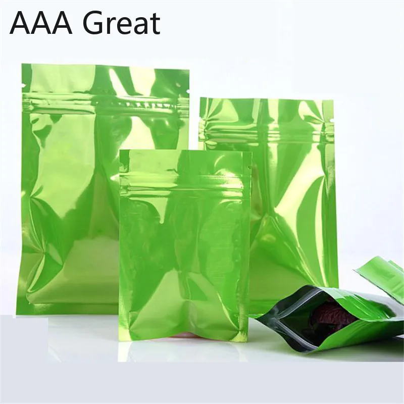 100 шт./лот мешки из алюминиевой фольги пакеты для хранения пищевых продуктов