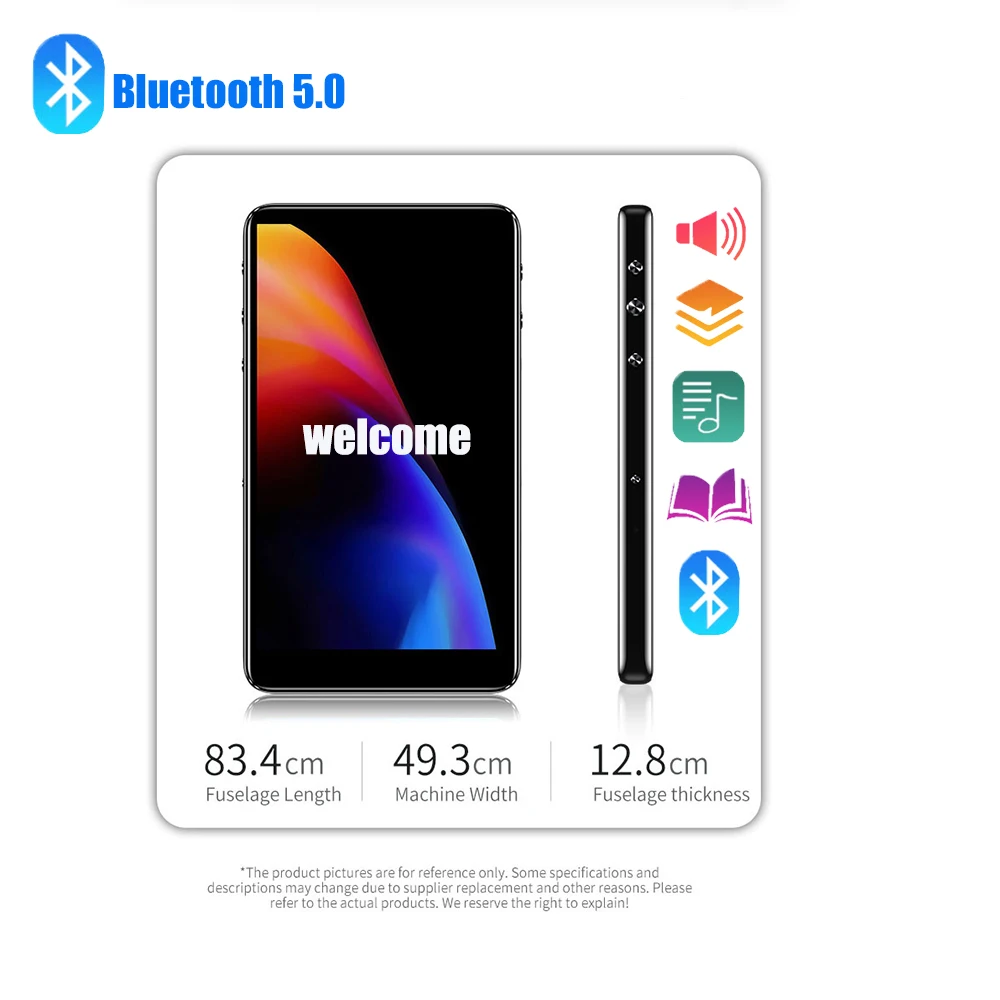 HIFI MP3 плеер с Bluetooth 4,0 спортивный цифровой звук MP3 музыкальный плеер Видео плеер FM радио встроенный динамик плеер