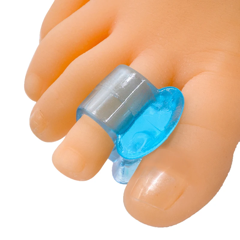 

2Pcs Silicone Gel Toe Spacer Separator Straightener Spreader Pain Relief