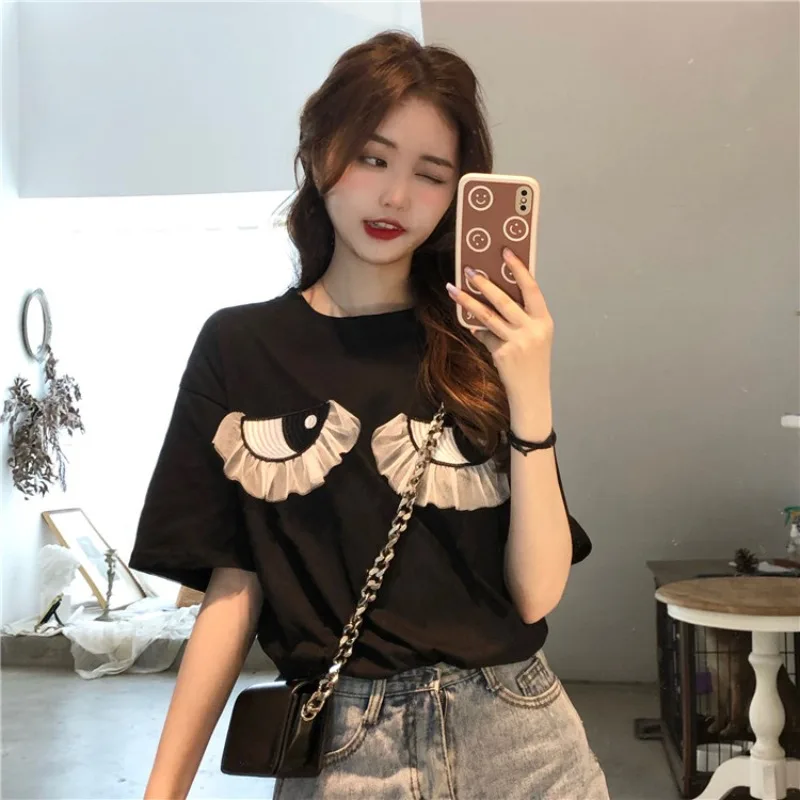 

Cheap wholesale 2021 spring summer autumn new fashion casual woman t-shirt lady beautiful nice women Tops female Ay2802