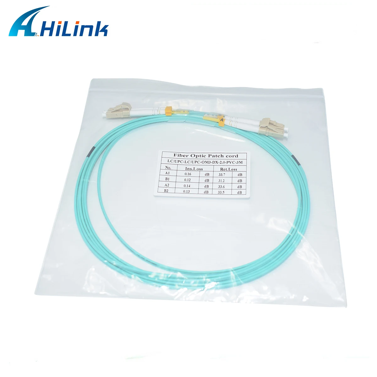 30 шт./лот Hilink LC/UPC-LC/UPC 3M MultiMode OM3 50/125 PVC 2 0 мм дуплексный оптический патч-корд |